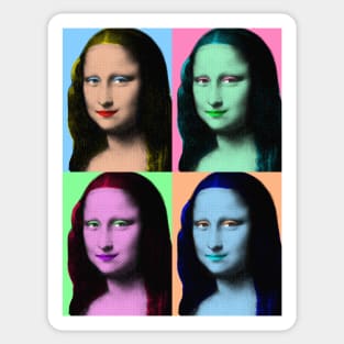 Pop Art Mona Lisa Sticker